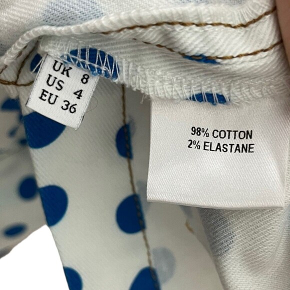 JW Anderson Polka Dot Denim Dress Women’s Size 4 Multi A-Line Shift Sleeveless - Picture 8 of 13